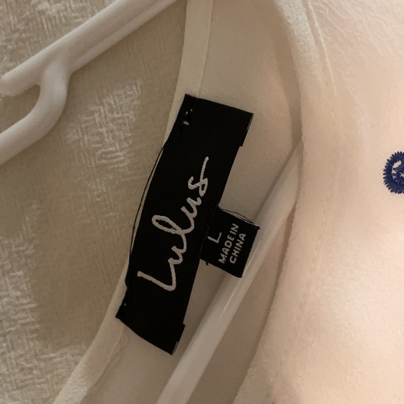 Lulus blue and white dress - Picture 4 of 6